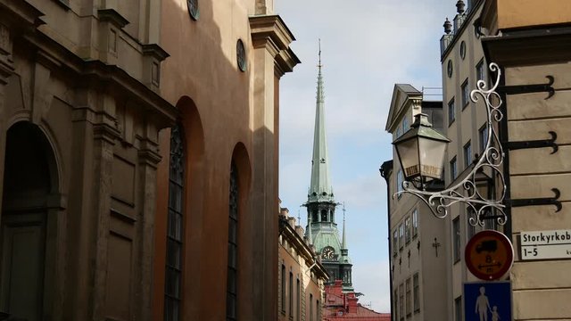 Time lapse from Gamla and the German Church in Stockholm Sweden