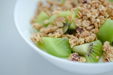 kiwi fruits close up on background.