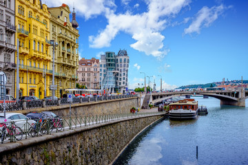 Picturesque view of the Old Town with its ancient architecture in the summer, Prague, Czech Republic.