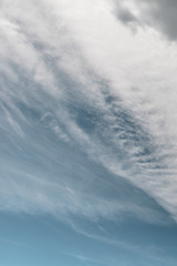 Summer blue sky beautiful soft clouds