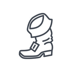 Patricks Day holiday line icon shoes