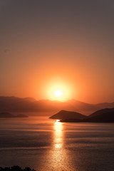 Obraz na płótnie Canvas Sunrise over bay in Turkey