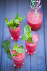 watermelon drink with mint