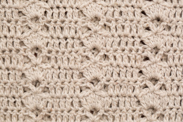 knitted fabric background texture white