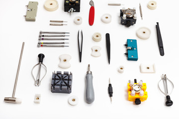 ornament from equipment for repairing watch