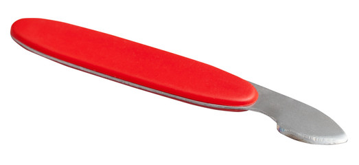 opener with red handle for opening cover of watch