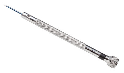 little steel precision screwdriver isolated