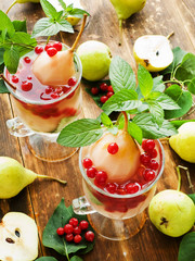 Sweet pear compote