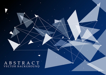 Vector Blue Glass Abstract Background