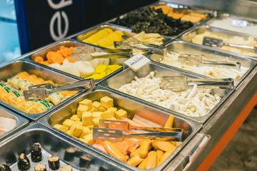 vegetable for buffet in restuarant