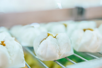 dimsum, Steamed chinese dimsum on steamer