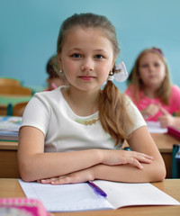 Education concept, schoolchildren, lesson