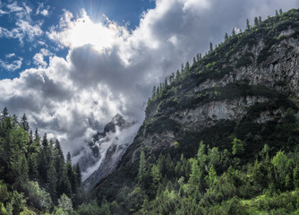 Obraz premium The mountains of Alps in Bavaria, Germany