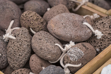 Pumice at traditional market.