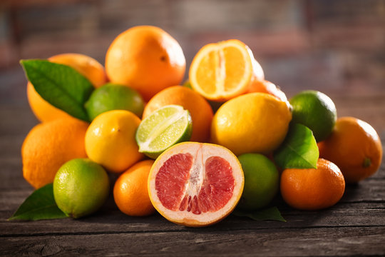 orange juice with citrus fruit -mixed fruit.