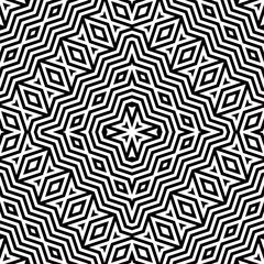 Design seamless monochrome geometric pattern