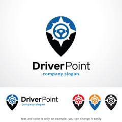Driver Point Logo Template Design Vector, Emblem, Design Concept, Creative Symbol, Icon