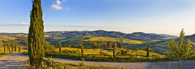 Toskana-Panorama, im Chianti-Gebiet in der Nähe von Lucca