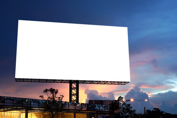 blank billboard for advertisement