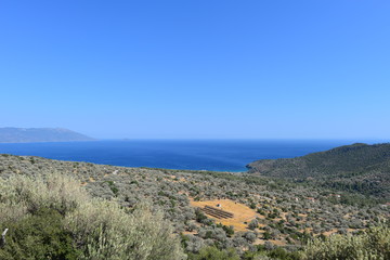 Fototapeta na wymiar Kerkis Gebirgsmassiv Insel Samos 