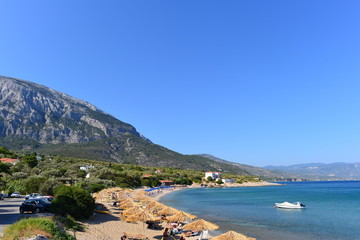 Traumstrände in Limnionas-Westsamos Ostägäis - Griechenland 
