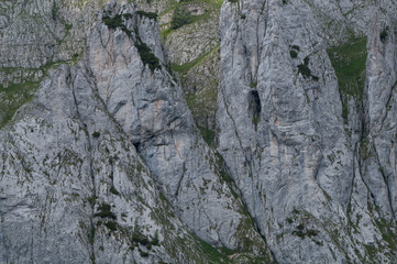Sheer rock face in the Austrian Alps