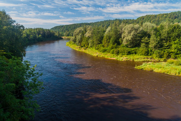 River Gauja in Gauja National Park, Latvia