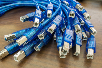 USB Cables on the Desk