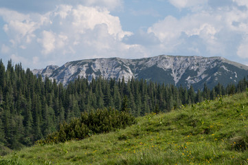 Wonderful alpine scenery in the mountains of Austria