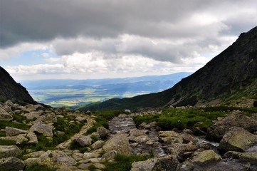 Mountain landscape in Slovakia, High Tatras