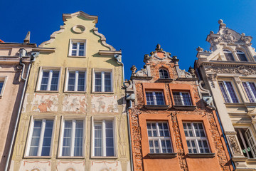 Fototapeta na wymiar Old houses at Dlugi Targ square in Gdansk, Poland.