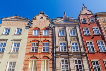 Fototapeta na wymiar Old houses at Dlugi Targ square in Gdansk, Poland.