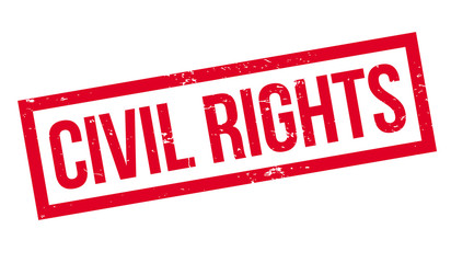 Civil Rights rubber stamp. Grunge design with dust scratches. Effects can be easily removed for a clean, crisp look. Color is easily changed.