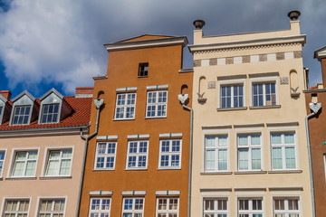Fototapeta na wymiar Old houses in Gdansk, Poland
