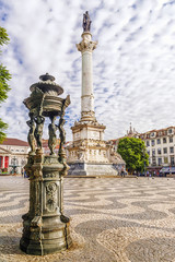 Fototapeta premium Rossio Square in Lisbon, Portugal