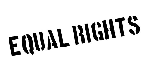Equal Rights rubber stamp. Grunge design with dust scratches. Effects can be easily removed for a clean, crisp look. Color is easily changed.