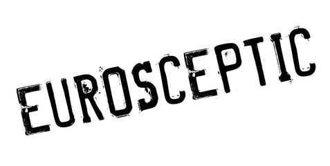 Eurosceptic rubber stamp. Grunge design with dust scratches. Effects can be easily removed for a clean, crisp look. Color is easily changed.