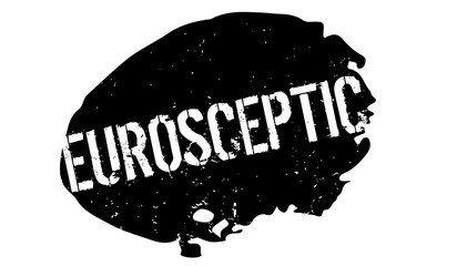 Eurosceptic rubber stamp. Grunge design with dust scratches. Effects can be easily removed for a clean, crisp look. Color is easily changed.