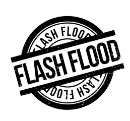 Flash Flood rubber stamp. Grunge design with dust scratches. Effects can be easily removed for a clean, crisp look. Color is easily changed.