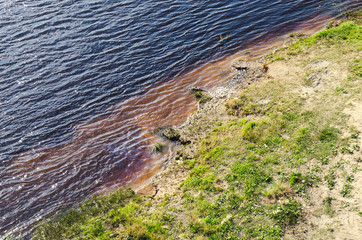 Background river coast, abstraction