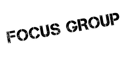 Focus Group rubber stamp. Grunge design with dust scratches. Effects can be easily removed for a clean, crisp look. Color is easily changed.
