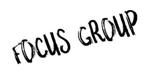 Focus Group rubber stamp. Grunge design with dust scratches. Effects can be easily removed for a clean, crisp look. Color is easily changed.