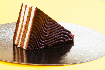 Chocolate and cream cake
