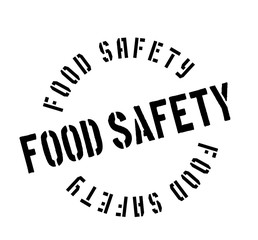 Food Safety rubber stamp. Grunge design with dust scratches. Effects can be easily removed for a clean, crisp look. Color is easily changed.