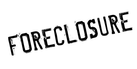 Foreclosure rubber stamp. Grunge design with dust scratches. Effects can be easily removed for a clean, crisp look. Color is easily changed.