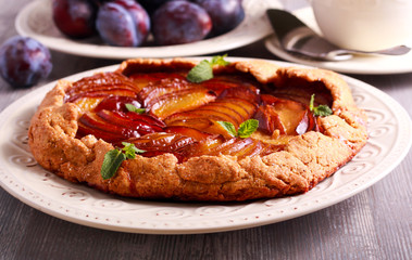 galette with a whole - wheat crust