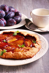 galette with a whole - wheat crust