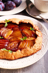galette with a whole - wheat crust