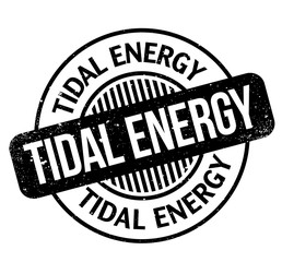 Tidal Energy rubber stamp. Grunge design with dust scratches. Effects can be easily removed for a clean, crisp look. Color is easily changed.