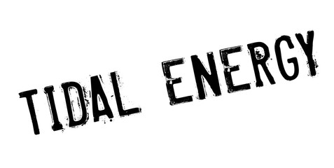 Tidal Energy rubber stamp. Grunge design with dust scratches. Effects can be easily removed for a clean, crisp look. Color is easily changed.